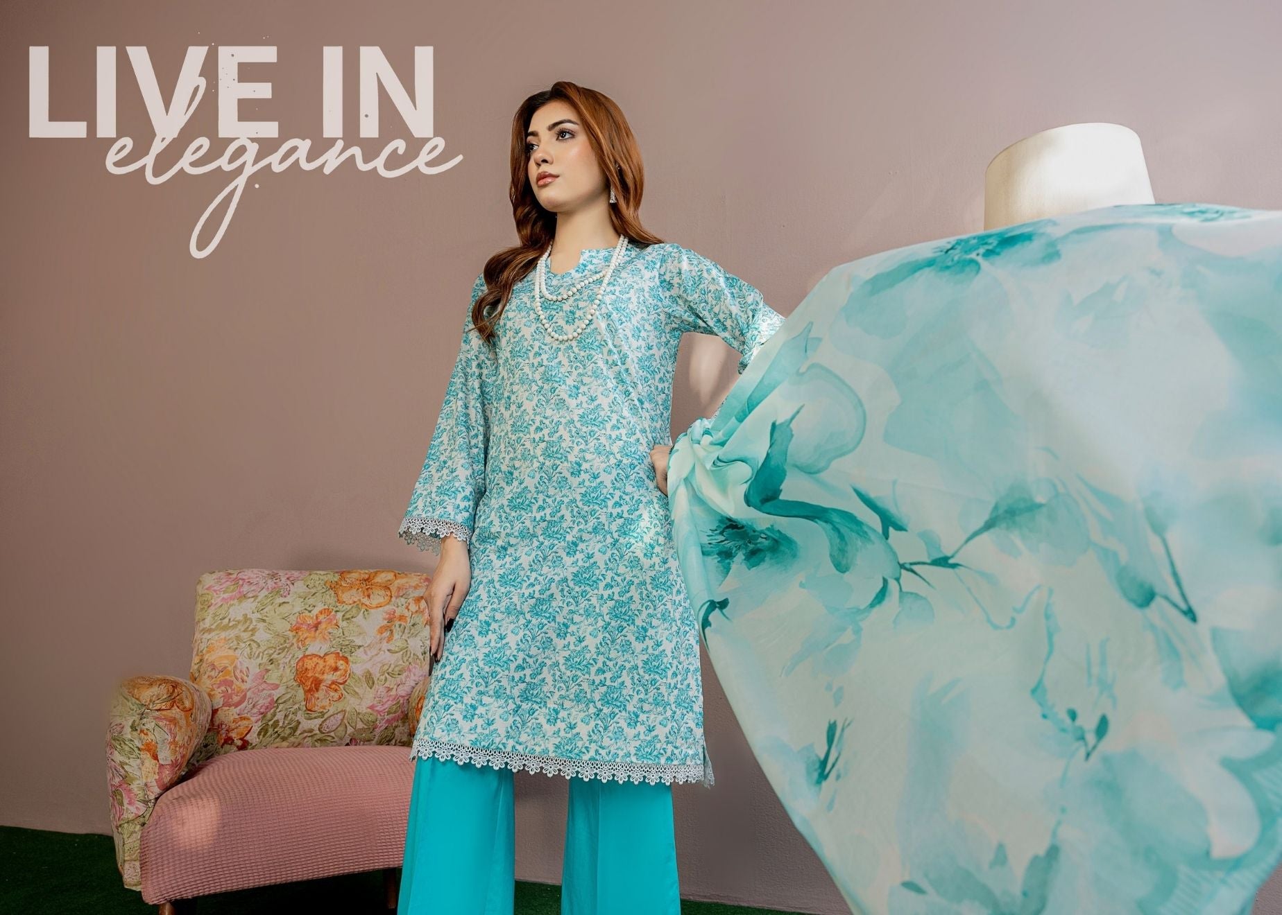Platinum Print Lawn D-1 BIN NAEEM